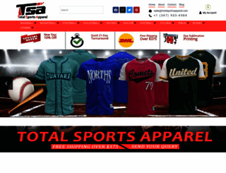 totalsportsapparel.com screenshot