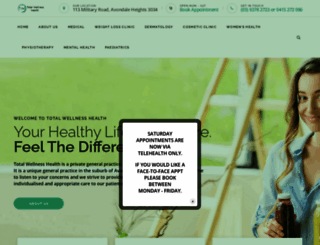 totalwellnessphysio.com.au screenshot