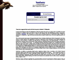 totopoetry.com screenshot