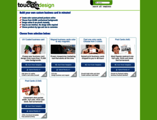 toucandesign.ecardbuilder.com screenshot