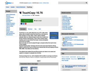 touchcopy.updatestar.com screenshot