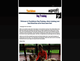 touchdowndogtraining.com screenshot