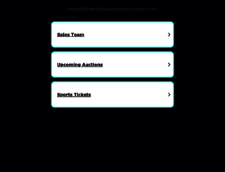 touchdowntreasuresauction.com screenshot