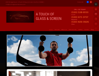 touchofglassandscreens.com screenshot