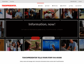 touchpresenter.com screenshot
