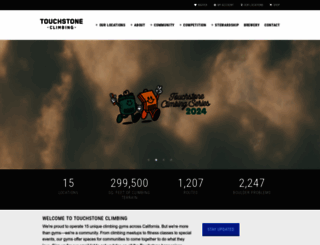 touchstoneclimbing.com screenshot