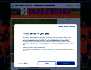 toulaudsports.clubeo.com screenshot