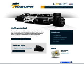 toumazis-tyres.com screenshot