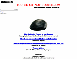 toupeeornottoupee.com screenshot
