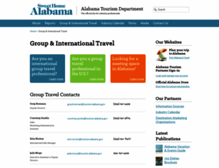 touralabama.org screenshot