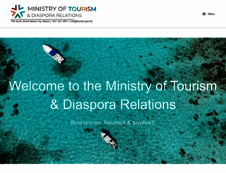 tourism.gov.bz screenshot