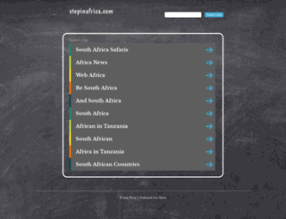 tourism.stepinafrica.com screenshot
