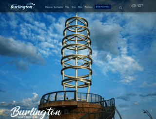 tourismburlington.com screenshot
