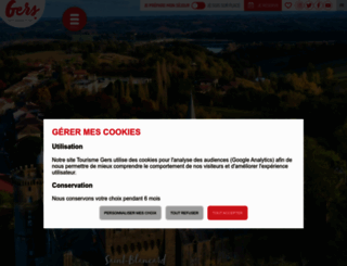 tourisme-gers.com screenshot