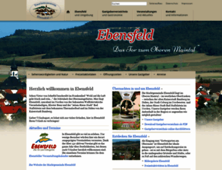 tourismusverein-ebensfeld.de screenshot