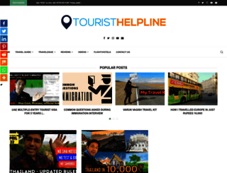 touristhelpline.in screenshot