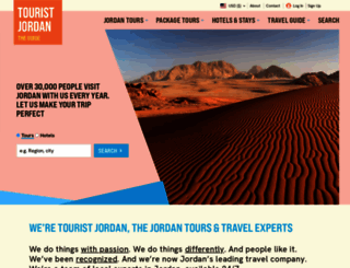 touristjordan.com screenshot