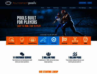 tournamentpools.com screenshot