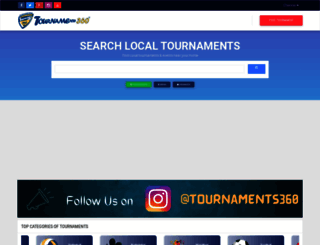 tournaments360.in screenshot
