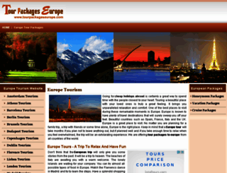 tourpackageseurope.com screenshot
