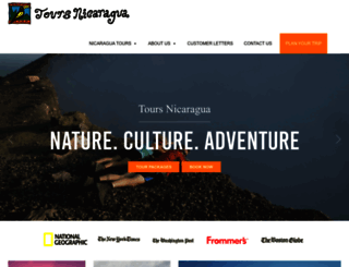 toursnicaragua.com screenshot