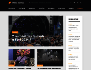 touslesfestivals.com screenshot