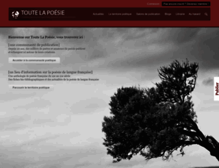 toutelapoesie.com screenshot