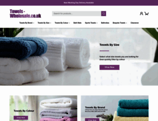 towels-wholesale.co.uk screenshot