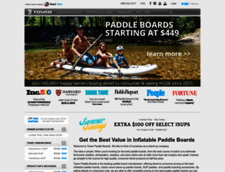 towerpaddleboards.americommerce.com screenshot