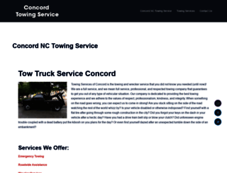 towingserviceconcord.com screenshot