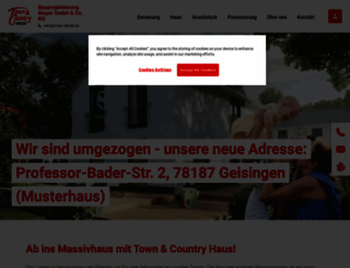 town-country-massivhaus.de screenshot