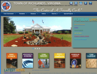 town.richlands.va.us screenshot