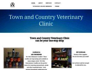 townandcountryvetclinics.com screenshot