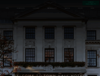 townhallhotel.com screenshot