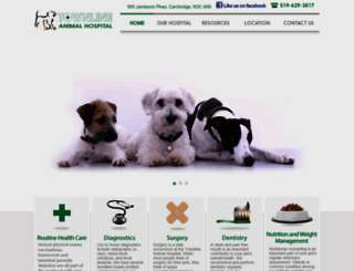 townlineanimalhospital.com screenshot