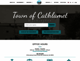 townofcathlamet.com screenshot