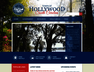 townofhollywood.org screenshot