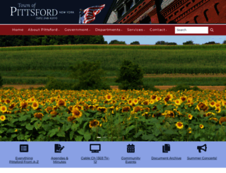 townofpittsford.org screenshot