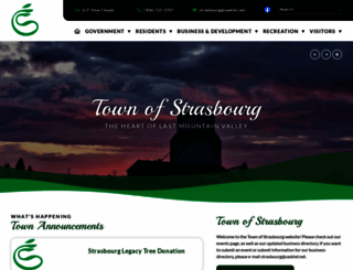 townofstrasbourg.ca screenshot