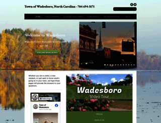 townofwadesboro.org screenshot