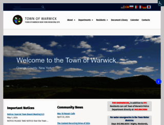 townofwarwick.org screenshot