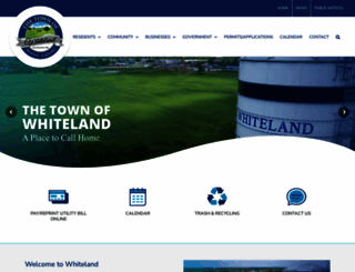 townofwhiteland.com screenshot
