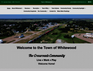 townofwhitewood.ca screenshot