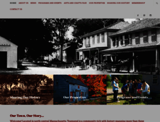 townsendhistoricalsociety.org screenshot