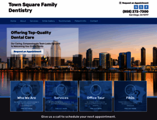 townsquaredentist.com screenshot