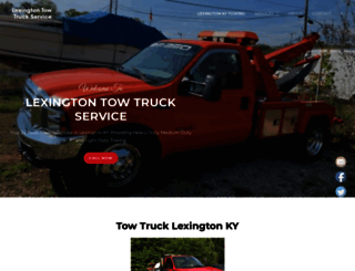 towtrucklexington.com screenshot