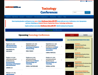 toxicologyconferences.com screenshot