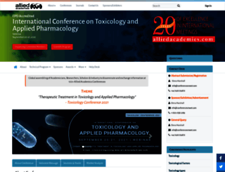 toxicologycongress.alliedacademies.com screenshot