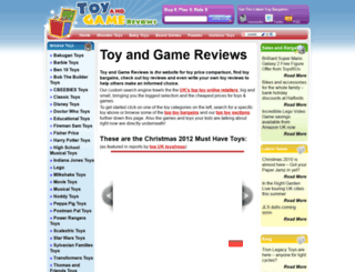 toyandgamereviews.co.uk screenshot
