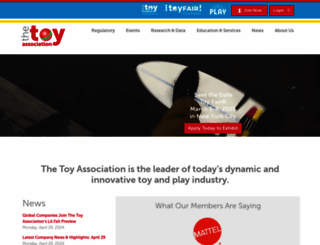 toyassociation.org screenshot